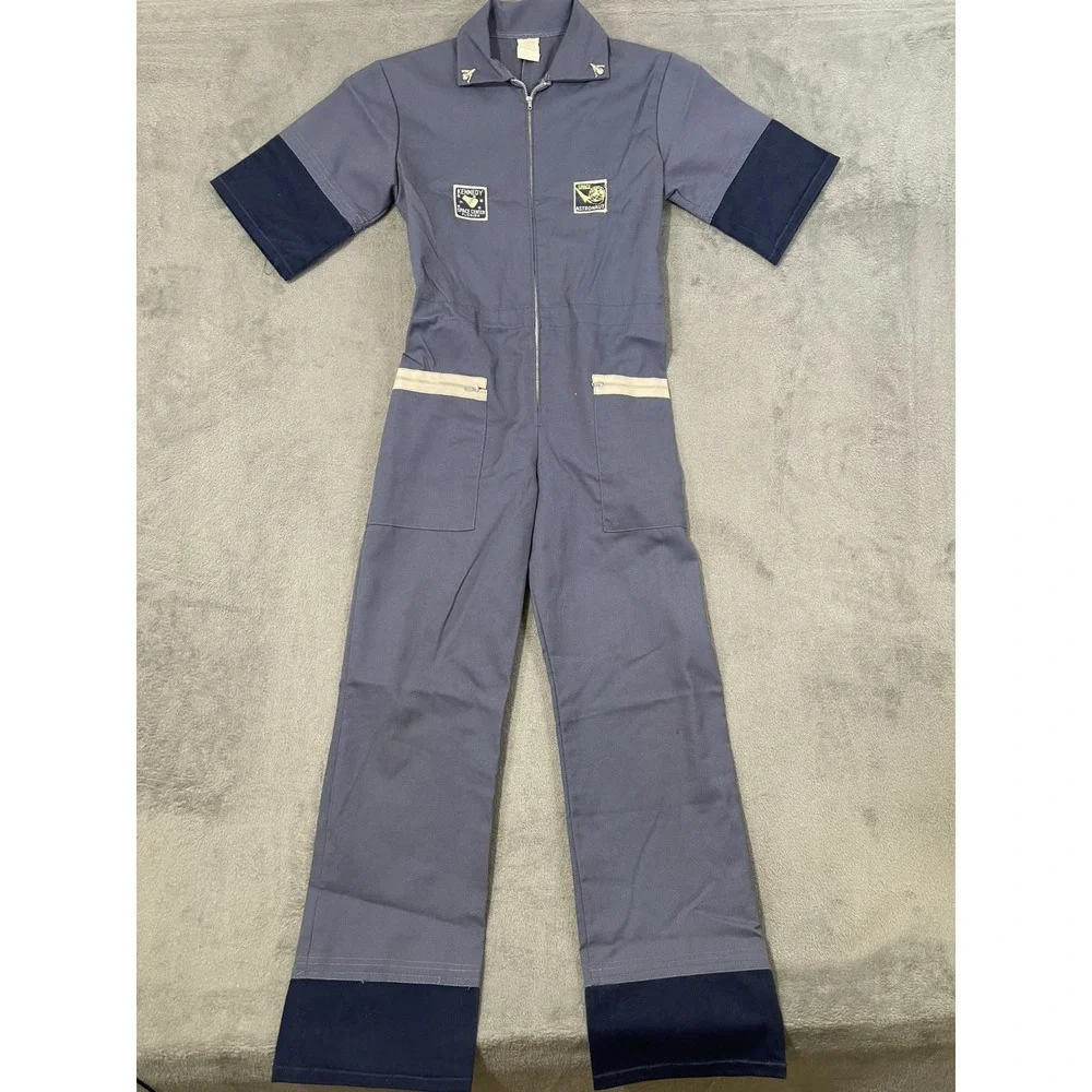 Vintage 1970's Childs 12 Kennedy Space Center Astronaut‎ Jumpsuit Full Zip